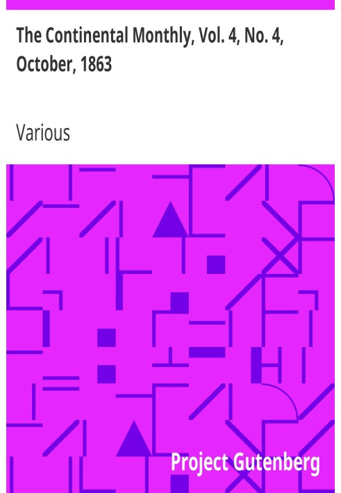 Континентальний щомісячник, том. 4, № 4, жовтень 1863 р. Присвячено літературі та національній політиці