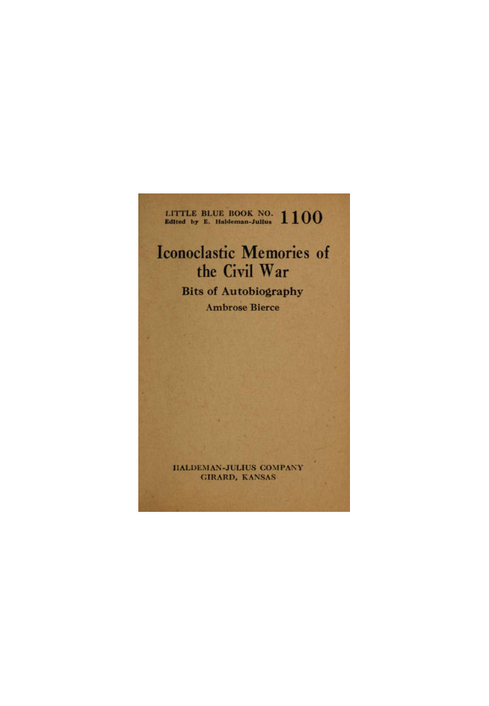 Iconoclastic Memories of the Civil War: Bits of Autobiography