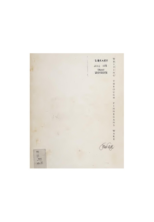 Writing through Finnegans Wake