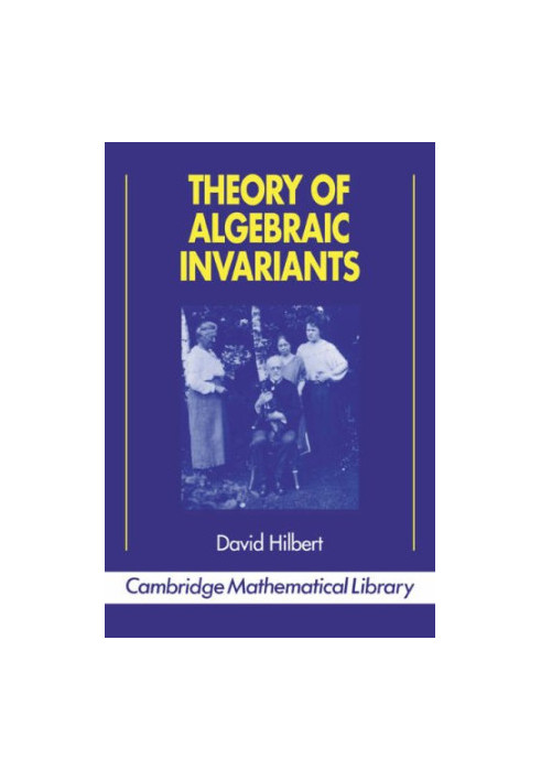 Theory of algebraic invariants