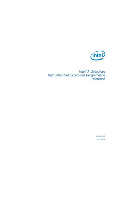 Intel® Architecture Instruction Set Extensions Programming Reference