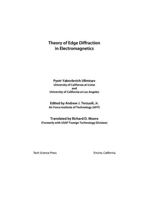 Theory of edge diffraction in electromagnetics