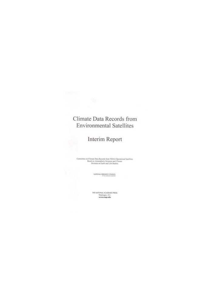 Climate Data Records from Environmental Satellites, National Academy