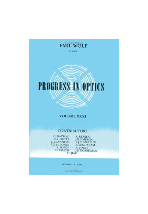 Progress in Optics, Vol. 31