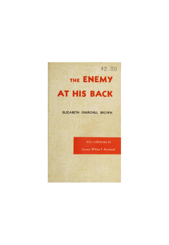 The Enemy at His Back