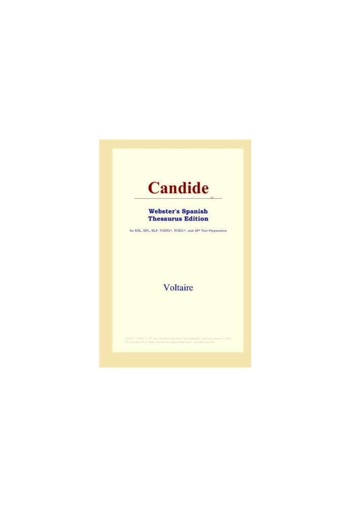 Candide (Webster's Spanish Thesaurus Edition)