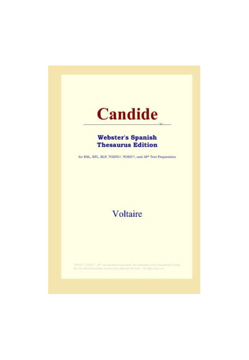 Candide (Webster's Spanish Thesaurus Edition)