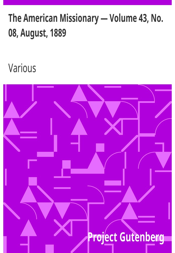Американський місіонер — том 43, № 08, серпень 1889 р