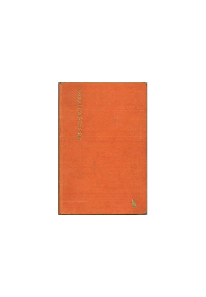 Essays in self-criticism  Reply to John Lewis  Elements of self-criticism