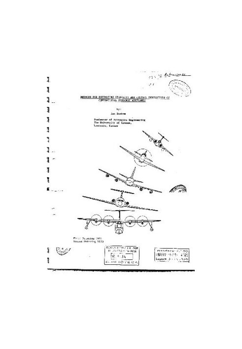Methods for Estimating Stability and Control Derivatives for Standard Subsonic Airplanes
