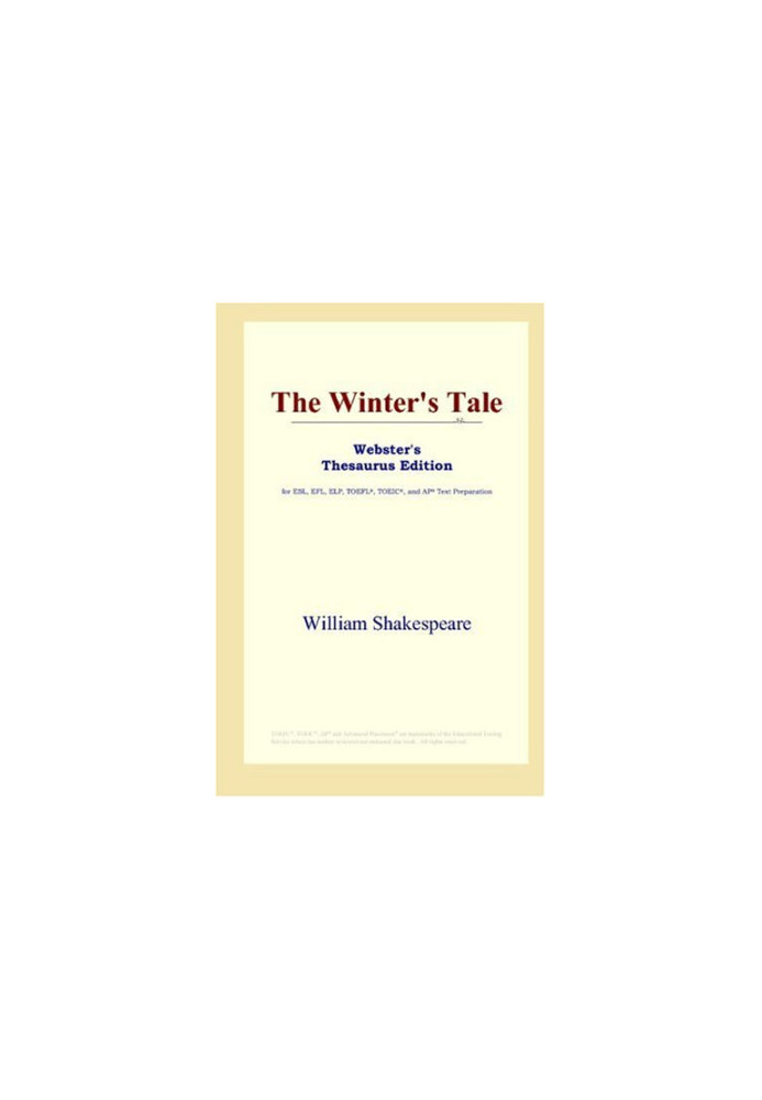 The Winter's Tale (Webster's Thesaurus Edition)