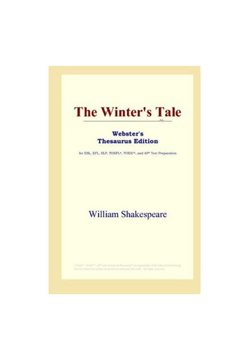 The Winter's Tale (Webster's Thesaurus Edition)