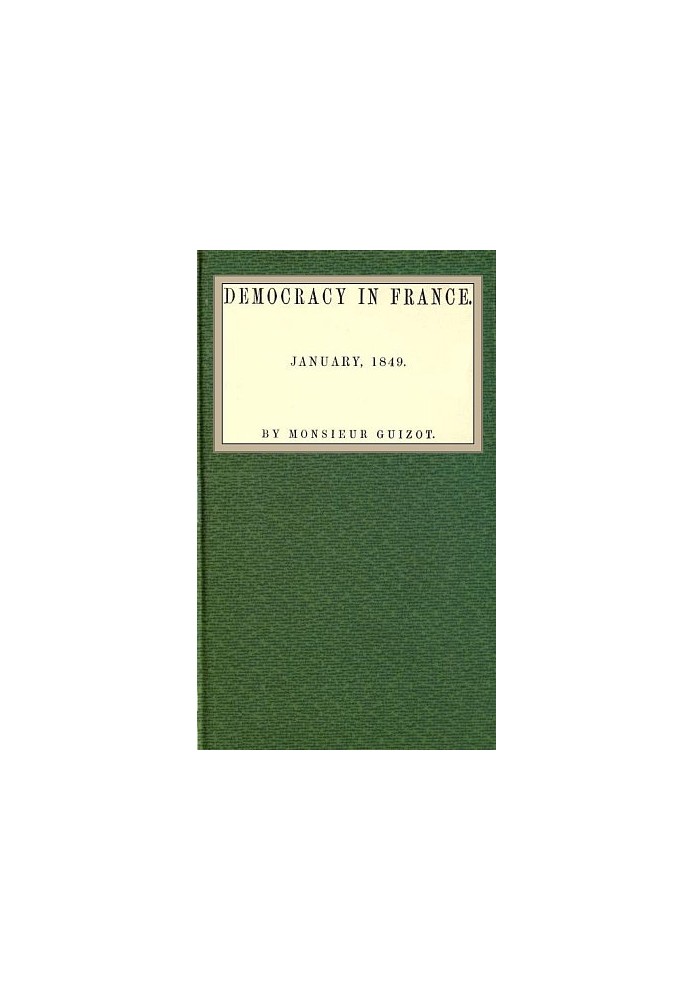 Демократия во Франции. Январь 1849 г.