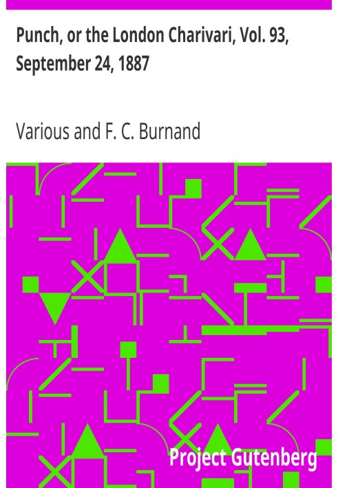Пунш, или Лондонский Чаривари, Vol. 93, 24 сентября 1887 г.