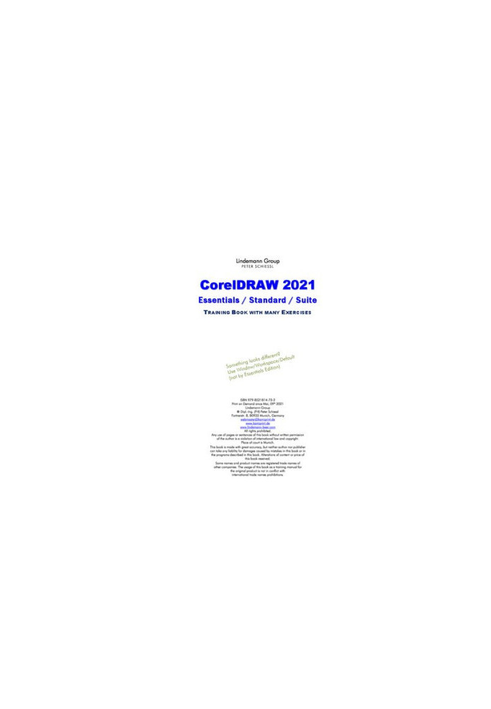 CorelDRAW Essentials 2021 - Training Book with many Exercises: Suitable for CorelDRAW Essentials 2021 and CorelDRAW 2021