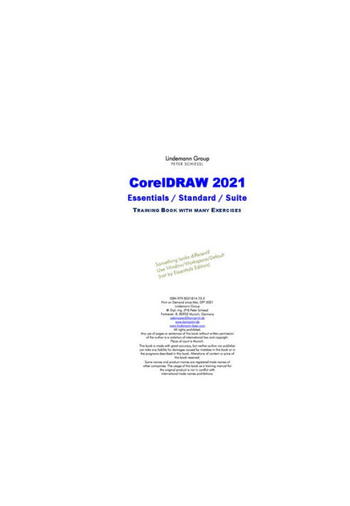CorelDRAW Essentials 2021 - Training Book with many Exercises: Suitable for CorelDRAW Essentials 2021 and CorelDRAW 2021