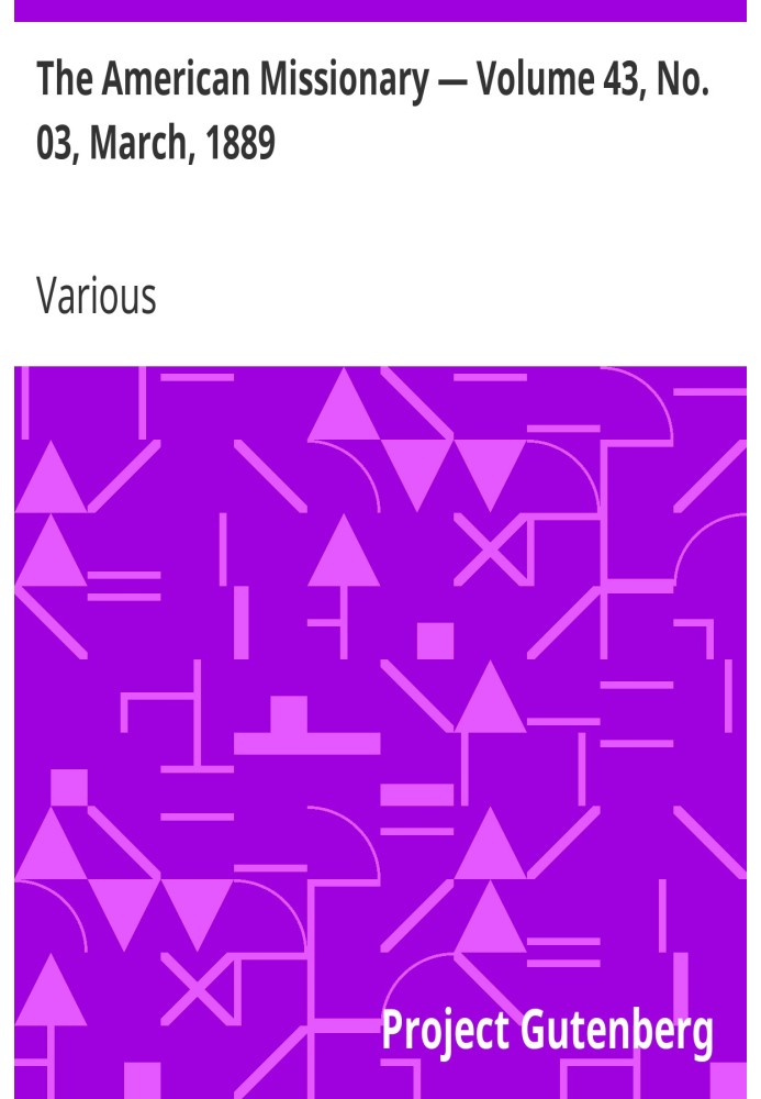 Американський місіонер — том 43, № 03, березень 1889 р