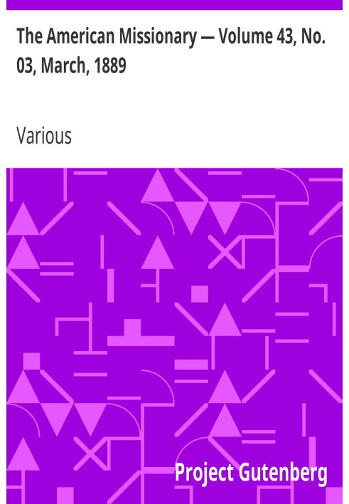 Американський місіонер — том 43, № 03, березень 1889 р