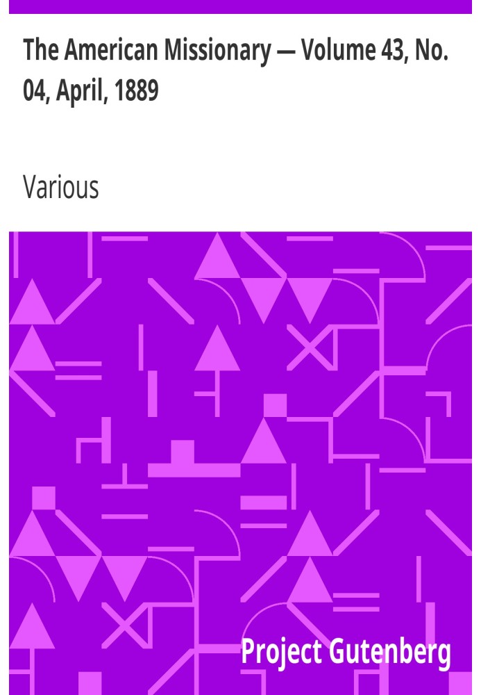 Американський місіонер — том 43, № 04, квітень 1889 р