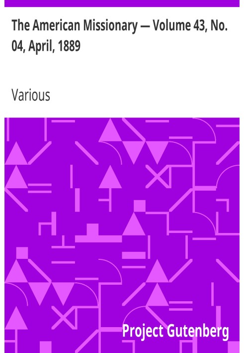 Американський місіонер — том 43, № 04, квітень 1889 р