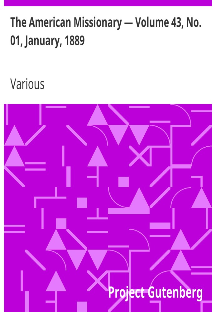 Американський місіонер — том 43, № 01, січень 1889 р