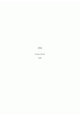1984 George Orwell
