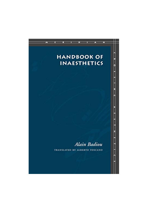 Handbook of Inaesthetics (Meridian - Crossing Aesthetics)