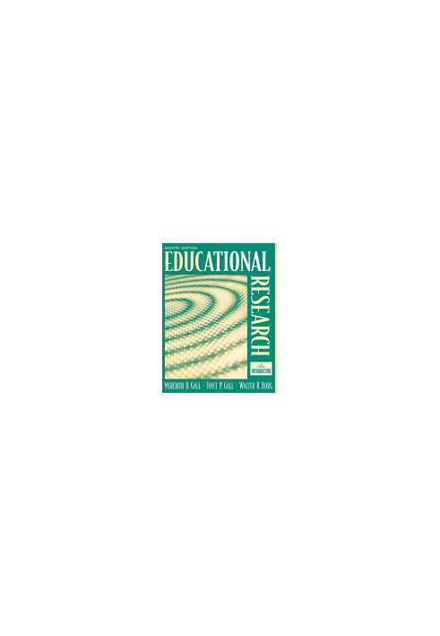 Educational Research: An Introduction