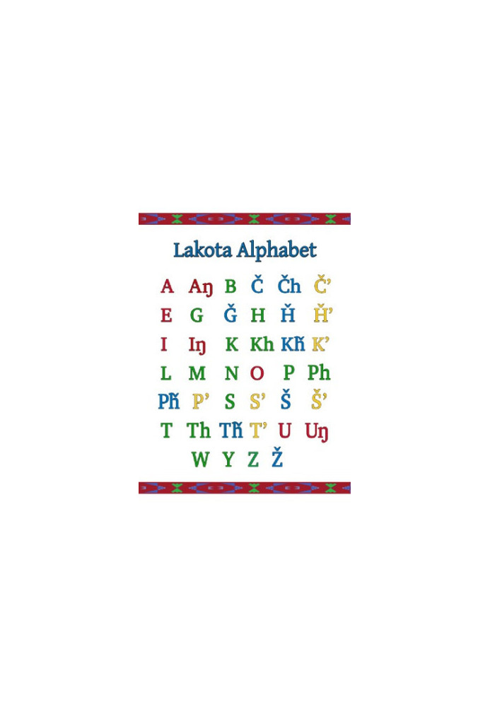 Lakota Alphabet