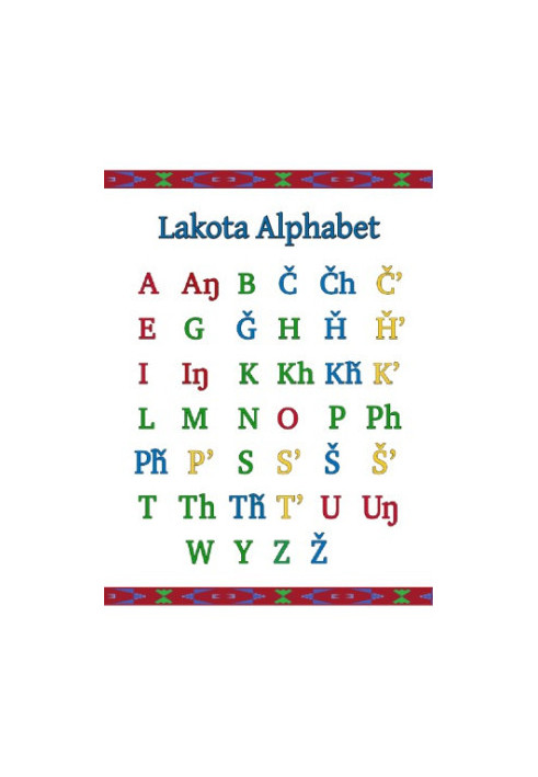 Lakota Alphabet