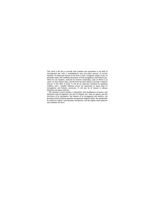 Beams and Jets in Astrophysics (Cambridge Astrophysics (No. 19))