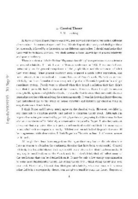 Nature of Space and Time