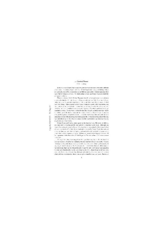 Nature of Space and Time