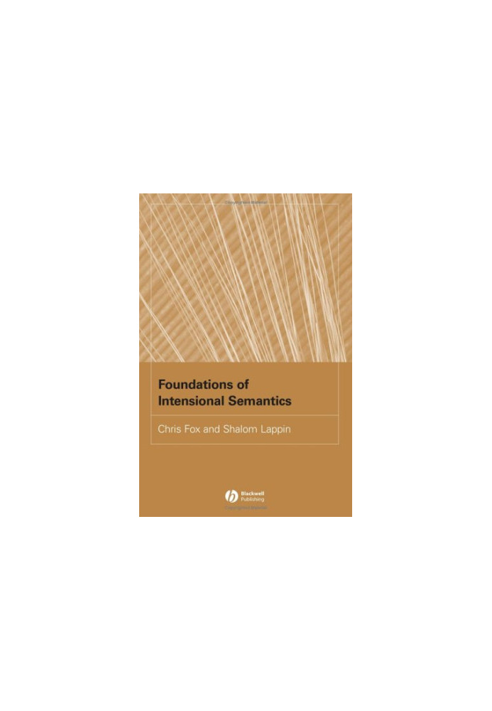Foundations of intensional semantics