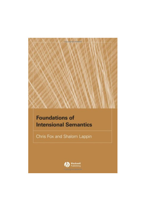 Foundations of intensional semantics