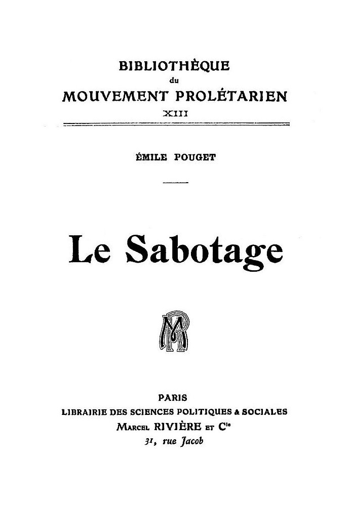 Sabotage