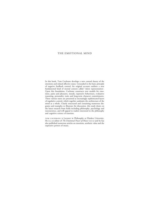 The emotional mind : a control theory of affective states