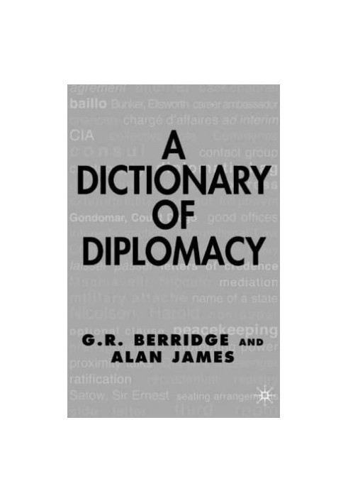 Dictionary of diplomacy