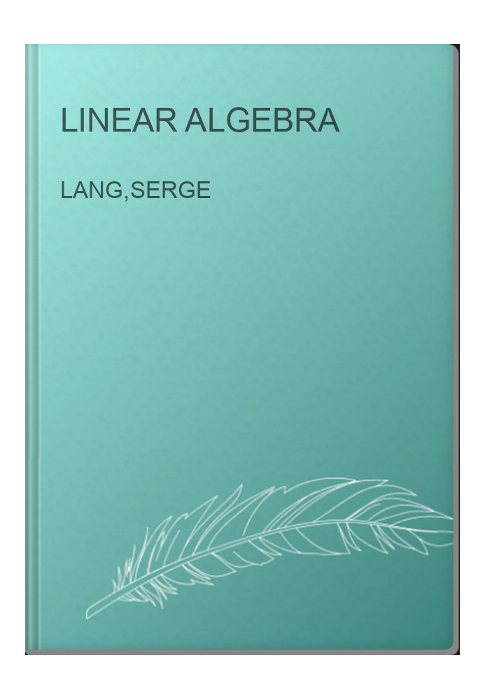 Linear algebra