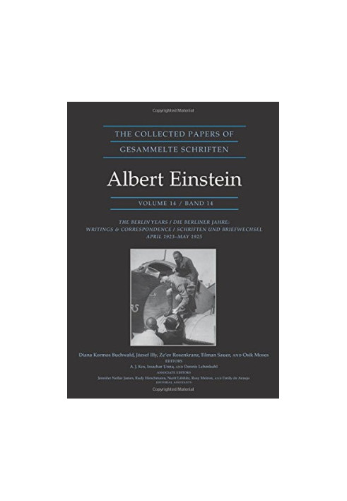 The collected papers of Albert Einstein, vol.1: the early years, 1879-1902