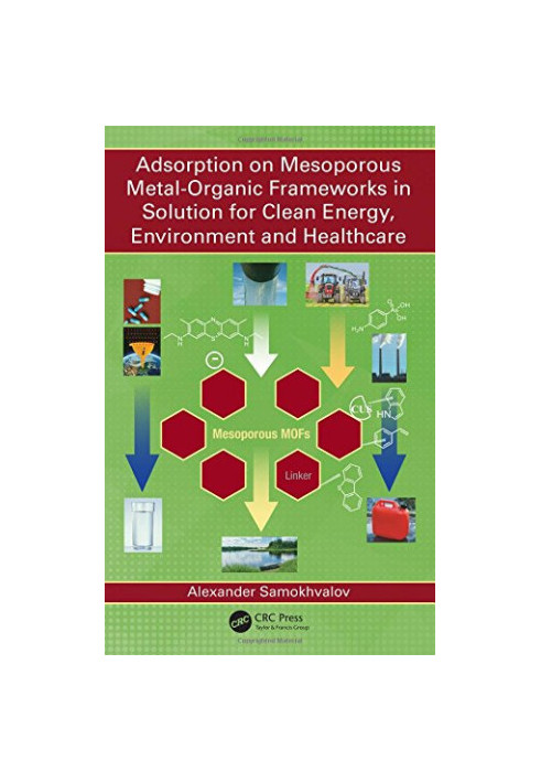 Adsorption on Mesoporous Metal-Organic Frameworks in Solution for Clean Energy, Environment and Healthcare