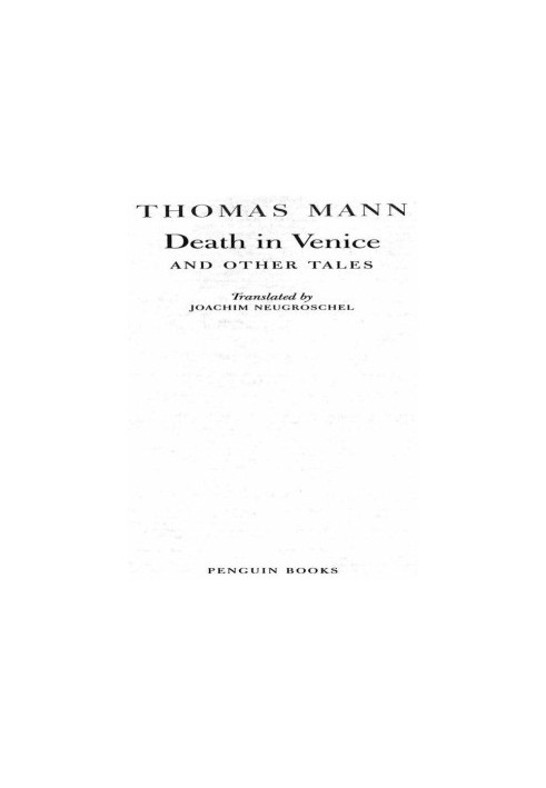 Death in Venice and Other Tales