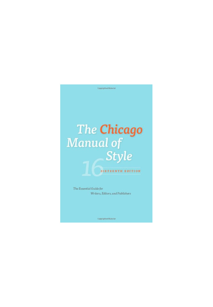 The Chicago Manual of Style