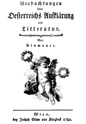 Observations on Austria's Enlightenment and literature