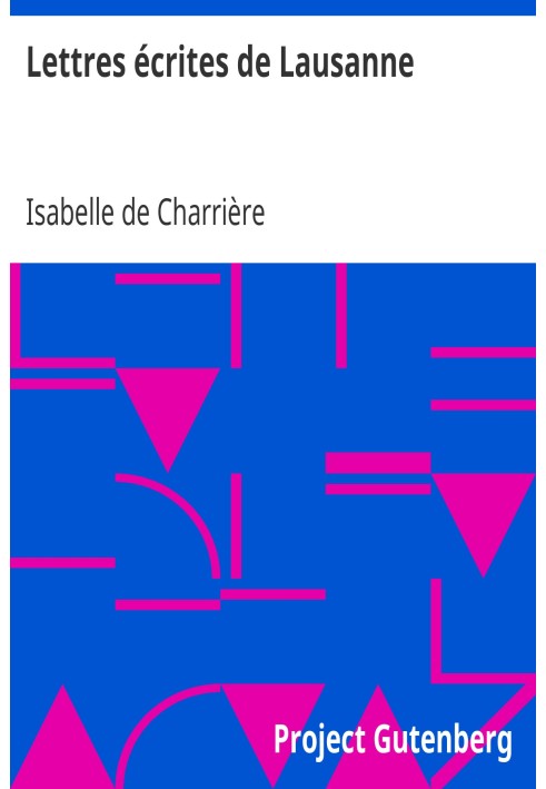 Letters written from Lausanne