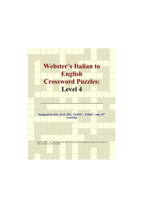 Webster's Italian to English Crossword Puzzles: Level 4