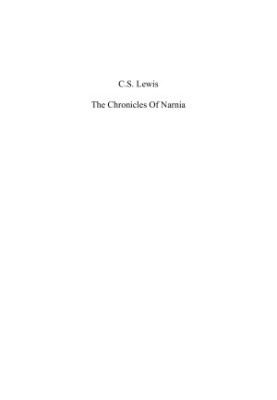 The Chronicles Of Narnia-All 7 Books