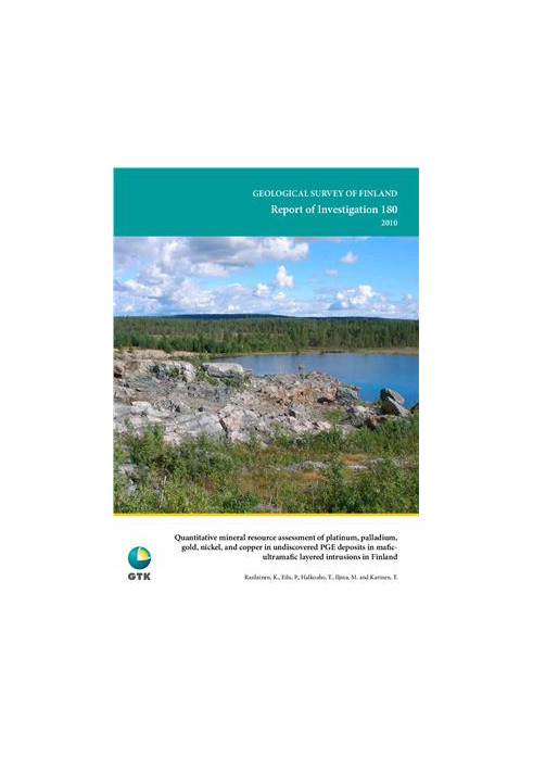 Quantitative mineral resource assessment of platinum, palladium, gold, nickel, and copper in undiscovered PGE deposits in maf