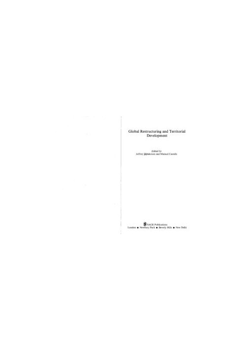 Global Restructuring and Territorial Development