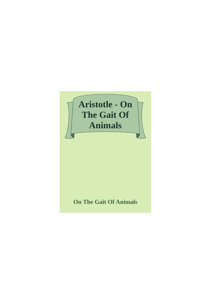 On The Gait Of Animals